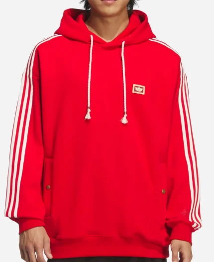 Adidas Chinese New Year SS26 Red Hoodie