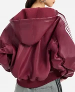 Adidas Originals Red Pleather Jacket