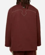 Adidas x Edison Chen Clot Burgundy Track Jacket