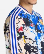 Adidas x Manchester United Stone Roses Icon T–Shir in Blue