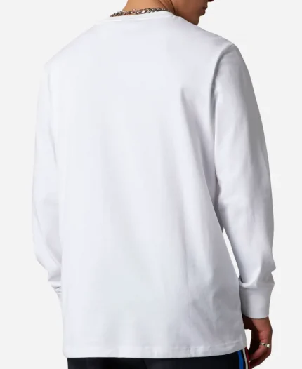 Adidas x Manchester United Stone Roses White Long-Sleeve T–Shirt