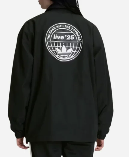 Adidas x Oasis Tour Coach Black Jacket