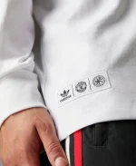 Adidas x Stone Roses Manchester United F.C. White Long-Sleeve T–Shirt