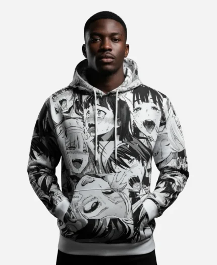 Ahegao Manga Collage Hoodie