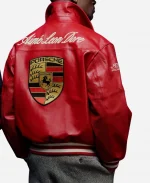 Aime Leon Dore × Porsche 993 Red Leather Jacket