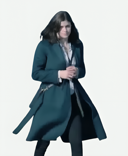 Alexandra Daddario Mayfair Witches 2023 Rowan Fielding Blue Coat