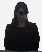 Alexandra Mullen TV Series Zero Day 2025 Lizzy Caplan Black Wool Trench Coat