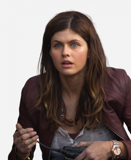 Alexandra San Andreas Blake Burgundy Biker Leather Jacket