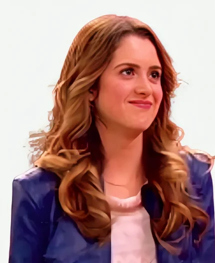 Ally Dawson Austin and Ally S04 Laura Marano Blue Leather Jacket