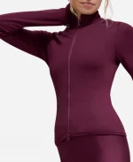 Alo Airlift Winter Warm Radiant Burgundy Jacket