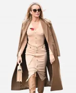 Amanda Holden Brown Long Coat