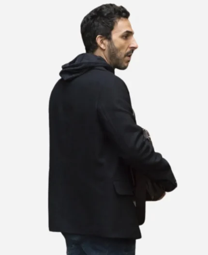 Amir Arison The Blacklist Aram Mojtabai Double Breasted Black Jacket