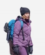 An Alpine Holiday Movie Faith Purple Quilted Puffer Jacket