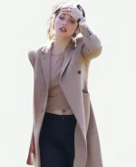 Ana de Armas Deep Water Beige Trench Coat - Brown