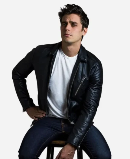 Antoni Porowski TV Series Queer Eye Black Leather Jacket