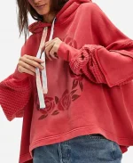 Anya Greene Red Floral Hoodie