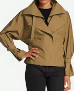 Athena Grant  9-1-1 Season 04 Angela Bassett Olive Green Cotton Jacket