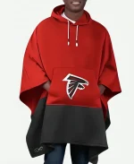Atlanta Falcons NFL Color Blocked Poncho