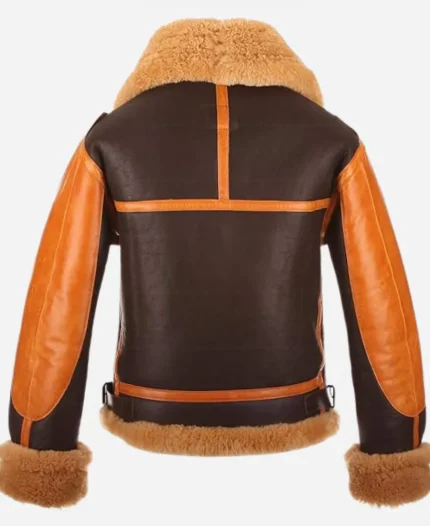 Aviator RAF Two Tone Leather Jacket