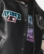 Avirex x Starter NFL Super Bowl LX Black Jacket