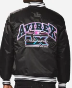 Avirex x Starter Super Bowl LX Black Satin Jacket