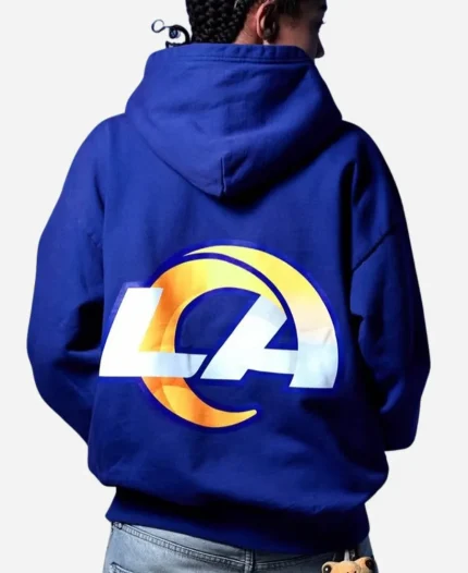 Bad Bunny x NFL Rams Concho Blue Hoodie