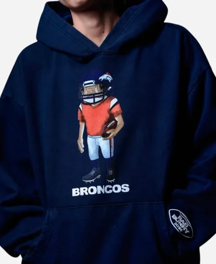 Bad Bunny x New England Patriots Concho Navy Blue Hoodie