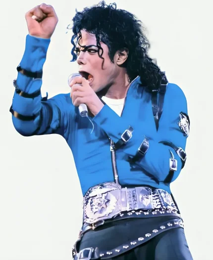 Bad World Tour Michael Jackson Blue Jacket