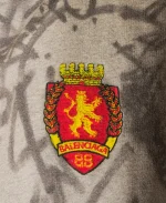 Balenciaga Skater Tie-Dye Heather Grey Zip-Up Hoodie