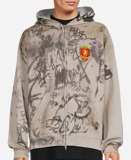 Balenciaga Skater Zip Up Hoodie