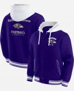 Baltimore Ravens Fanatics Darius Rucker Purple Full-Snap Hooded Jacket