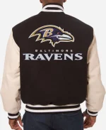 Baltimore Ravens Two-Tone Black Varsity Jacket
