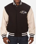 Baltimore Ravens Two-Tone Varsity Jacket