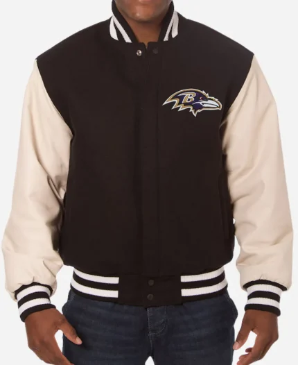 Baltimore Ravens Two-Tone Varsity Jacket
