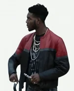 Barton Fitzpatrick The Chi Reg Taylor Red And Black Biker Leather Jacket