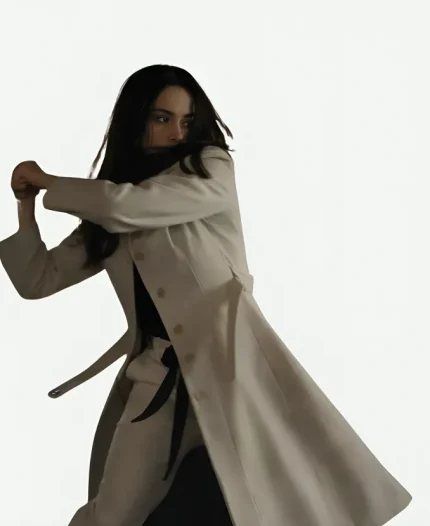 Bea Ponies 2026 Emilia Clarke White Long Coat