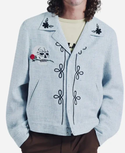 Bel-Air S04 Jordan L. Jones Floral Embroidery Jacket – Light Blue