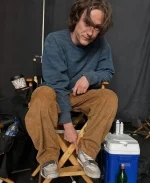 Bob Thunderbolts Lewis Pullman Blue Striped Crewneck Sweatshirt