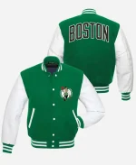 Boston Celtics Green And White Varsity Jacket