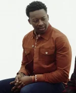 Brandon Micheal Hall God Friended Orange Corduroy Jacket
