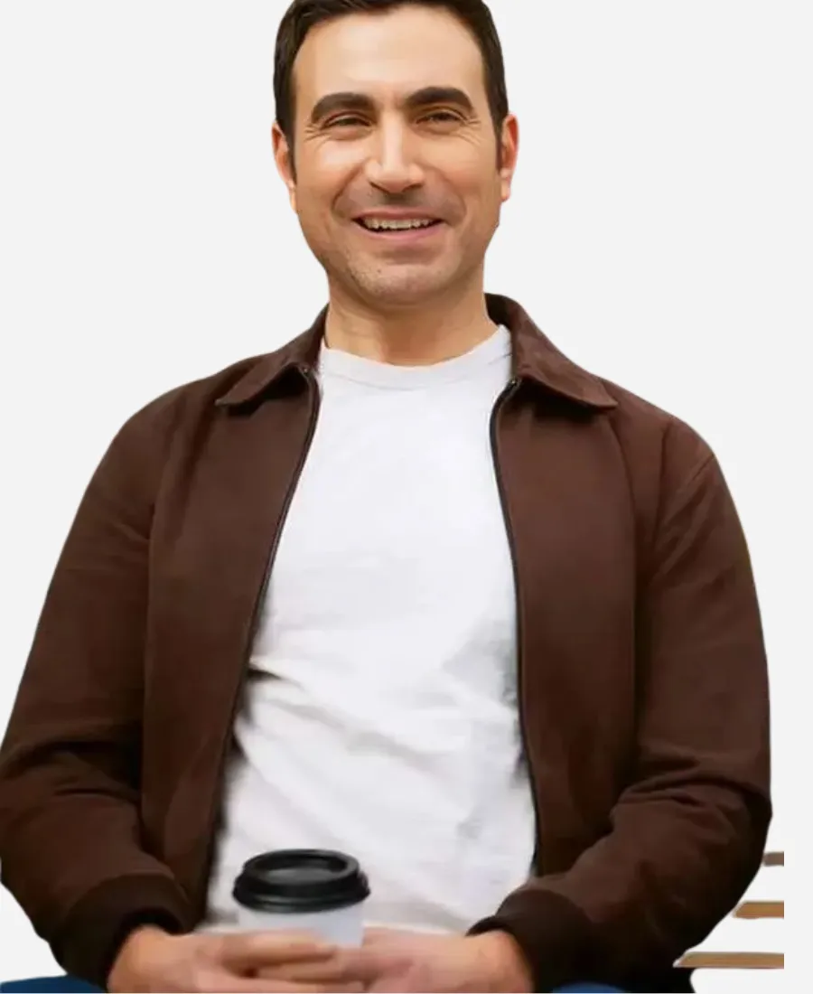 Brett Goldstein Shrinking Brown Bomber Jacket Brett Goldstein Shrinking Brown Bomber Jacket