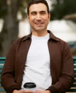 Brett Goldstein  Shrinking Season 03 2026 Louis Brown Suede Leather Jacket