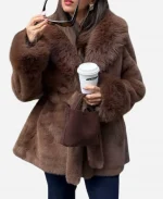 Brown Faux Fur Coat