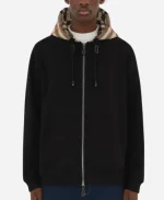 Burberry Black Zip Up Hoodie