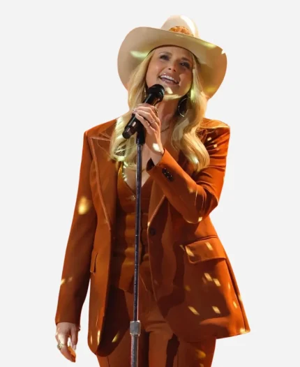 CMA Awards Miranda Lambert Brown Blazer