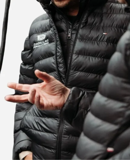 Cadillac Formula 01 2026 Sergio Pérez Black Puffer Jacket