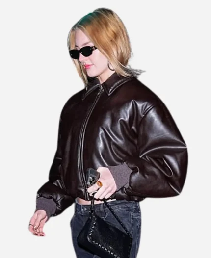 Cameron Fedora New York City Leather Jacket - Dark Brown