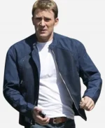 Captain America The Winter Soldier Steve Rogers Blue Jacket