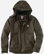 Carhartt Full Swing Steel Jacket In Olive Green