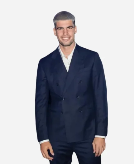 Carlos Alcaraz Nitto ATP Finals 2025 Blue Double-Breasted Blazer